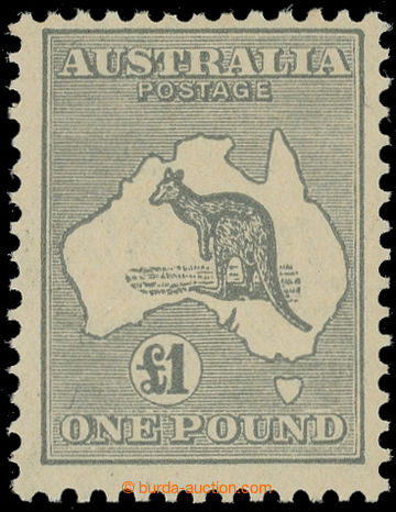 229725 - 1935 SG.137, Kangaroo £1 grey, wmk multiple C of A, c.v.. 
