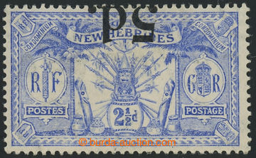 229735 - 1924 SG.42a, overprint issue Weapons and idols 5P on 2½P ul