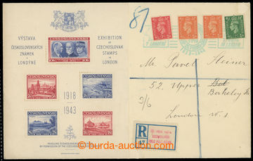 229918 - 1943 AS1, philatelically influenced Reg letter with mounted 