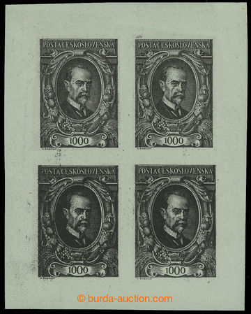 229949 -  PLATE PROOF  values 1000h, block of four, wide numeral valu