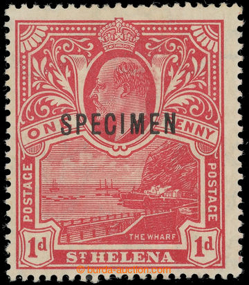 230029 - 1908-1911 SG.71s, Eduard VII. 1P červená SPECIMEN; posledn