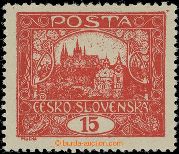230040 -  Pof.7Ab IIs, 15h red, sought plate 7 (!), pos. 12/7, perf c