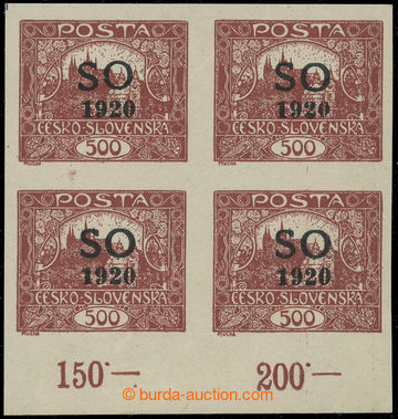 230054 -  Pof.SO22a joined frame types, Hradčany 500h brown with bla