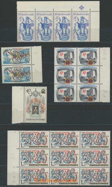 230113 - 1978-1980 DESKOVÉ VADY/ Pof.2295, krajový 9-blok s DV 21/1