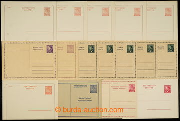 230137 - 1939-1942 [SBÍRKY]  sestava nepoužitých dopisnic, mj. CDV