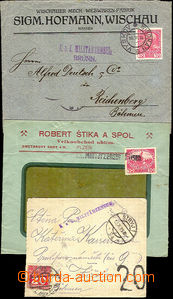 23015 - 1915 - 16 CENSORSHIP  comp. 3 pcs of letters with censored p