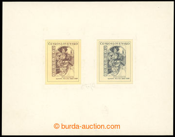 230382 - 2000 A. Mucha, Invitation on/for banket 1900, 2x master die 