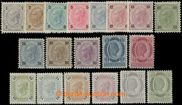 230383 - 1890 ANK.50-62, 63-66, 67-68, Franz Joseph. I. 1Kr-2G, 20Kr 