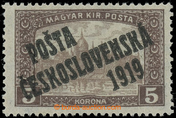 230396 -  Pof.117, 5 Koruna brown, overprint type I., exp. by Gilbert
