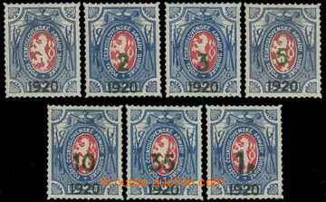 230414 - 1919 Pof.PP6, PP7-10, PP13, PP15, Charitable stamps - Lion, 