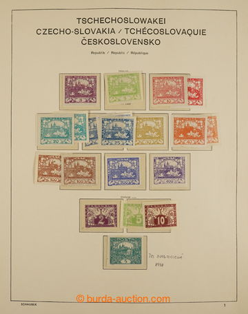 230422 - 1918-1939 [SBÍRKY] základní rozpracovaná sbírka v albu 