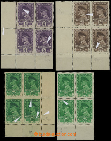 230441 - 1945 Pof.381, 383-386, Moscow 5h, 20h-2K, selection of osmi 