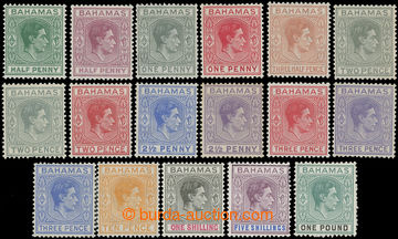 230686 - 1938-1952 SG.149-157a, George VI. - Portraits ½P - £1, com