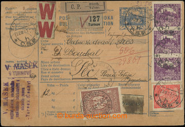 230690 - 1921 CPP11, dispatch note addressed to to Serbia, franked wi
