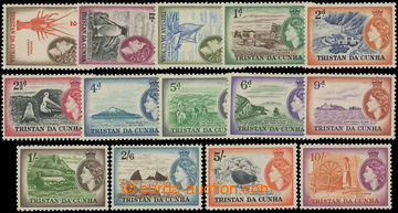 230698 - 1954 SG.14-27, Alžběta II. - Motivy ½P - £1, kompletní 