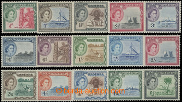230699 - 1953 SG.171-185, Alžběta II. - Motivy ½P - £1, kompletn