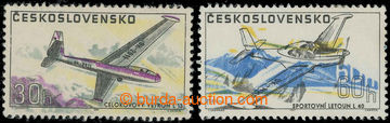 230754 - 1967 Pof.L63-64, Letadla 30h a 60h: 30h světlejší pozadí