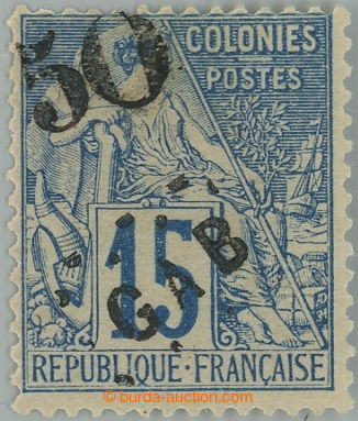 230784 - 1886 Yv.4, přetisková Alegorie 50C/15C modrá; mimořádn�
