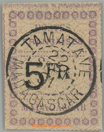 230791 - 1891 Yv.13, Číslice 5Fr fialová / černá; bezvadný kus 