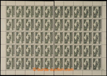 230810 -  COUNTER SHEET /  Pof.L9, Definitive issue 2CZK green, type 