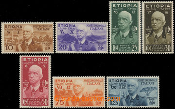 230878 - 1936 Mi.1-7, Viktor Emanuel III. 10C - 1,25L, kompletní sé