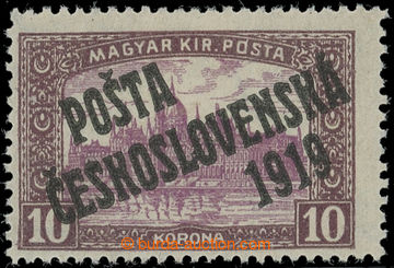 230889 -  Pof.118, 10K brown / violet, overprint type II., perfectly 