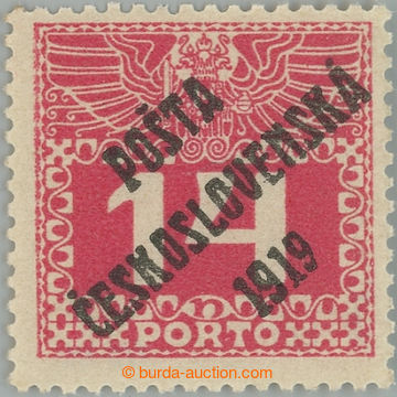 230911 -  Pof.68, Large numerals 14h red, type III.; the first label,