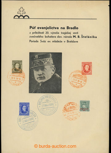 230934 - 1939 PR4 + PRA13, BREZOVÁ P. B./ 21.V.39/ Federation evan. 