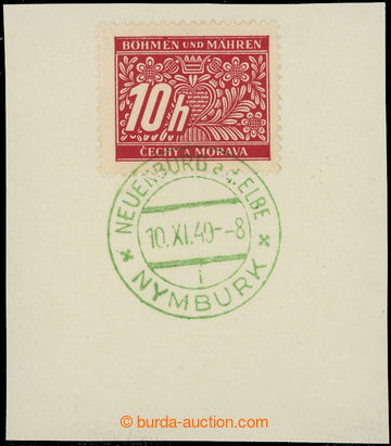 230943 - 1940 PDR1, NYMBURK/ 80. years Hlaholu, green special postmar