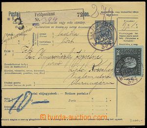 23101 - 1917 celá maďarská průvodka FP bez podacího lístku, vy