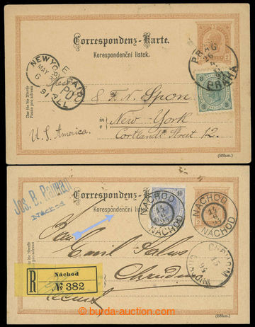 231128 - 1891-1894 Ferch.60, dopisnice 2Kr FJI./1890, něm. - český