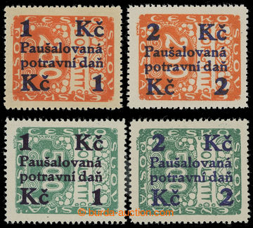 231133 - 1925-1929 Pof.PD3-PD6, Food tax 1Kč/25h orange - 2Kč/500h 