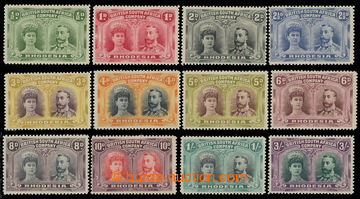 231188 - 1910-1913 DOUBLE HEADS / selection of 12 values ½P - 1Sh an