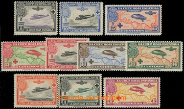 231216 - 1926 Mi.312-321, Airmail 5C - 4Pta; complete set, first hing