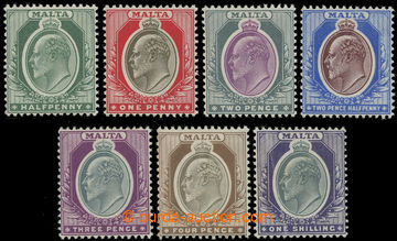 231228 - 1903-1904 SG.38-43, Edward VII. ½P - 1Sh; complete set, c.v
