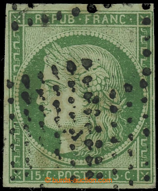 231265 - 1949 Mi.2a, Ceres 15C green; perfect piece with wide margins