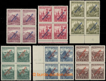 231274 - 1939 Sy.13-18, Landscape and castles 1,20CZK - 3CZK, from th