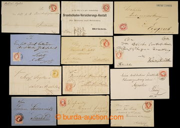 231288 - 1867-1880 sestava více jak 50ks dopisů vyfr. zn. VI. emise