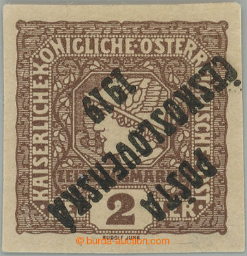 231325 -  Pof.60Pp, Mercure L 2h brown with inverted overprint, type 