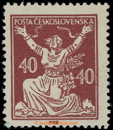 231332 -  Pof.154B type I., 40h brown with line perforation 13¾, typ