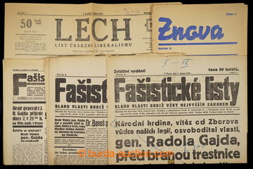 231356 - 1930-1938 CZECHOSLOVAKIA 1918-39 / comp. 15 pcs of newspaper
