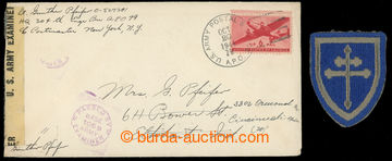 231370 - 1944 APO 79, letter to USA through/over US. field post with 