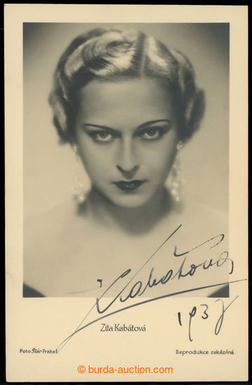 231428 - 1937 KABÁTOVÁ Zita (1913-2012), slavná Czech actress, por