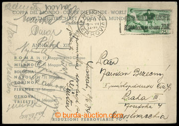 231433 - 1934 FOTBAL / MS V ITÁLII 1934 / propagační pohlednice k 