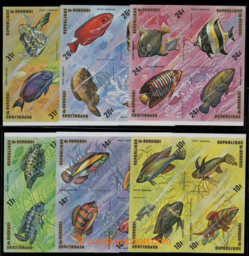 231439 - 1985 OBP.319-324, air-mail with motive fish, complete set of