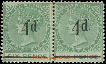 231465 - 1886 SG.25+25a, pair Victoria 6P green with hand-made cancel