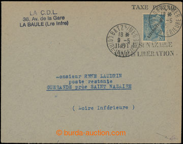 231475 - 1945 FRANCIE / dopis z BATZ SUR MER 9.5.45 do GUERANDE; zás