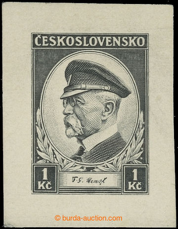 231485 - 1935 ZT  Pof.286, Masaryk 1Kč, zkusmý tisk - otisk nedohot