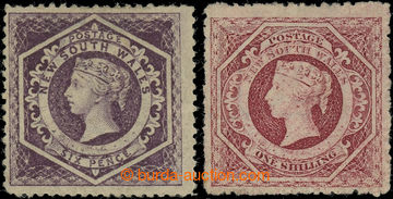 231521 - 1860 SG.166, 170, Victoria medallion 6P violet with original