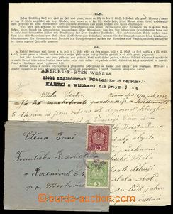 23156 - 1917 obálka s předtištěným dopisem od trestance z vězn